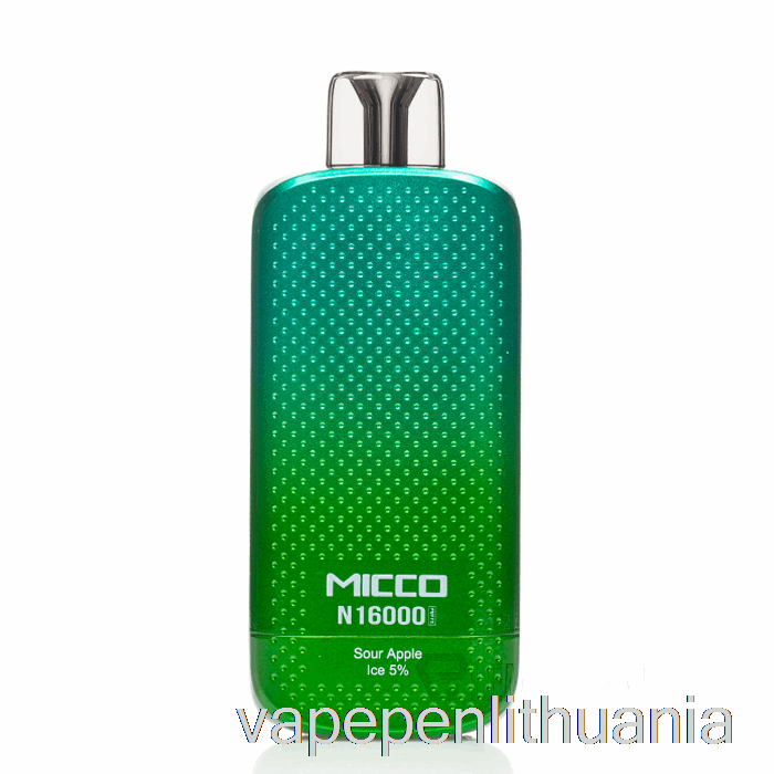 Horizontalech Micco N16000 Vienkartinis Rūgščių Obuolių Ledo Vape Skystis